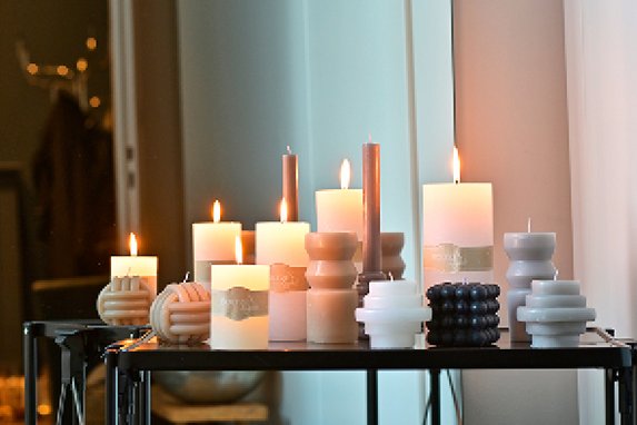 Candele decorative: particolari e di design